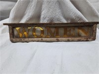 Vintage Women Sign