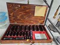 Large Wood Stamping Set in Wood Box