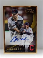 2016 Topps Gold Label Corey Kluber Auto GLFA-CKL