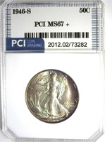 1946-S Walking Liberty MS67+ LISTS $2750