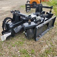 Unused 72" Skid steer mount Power Rake