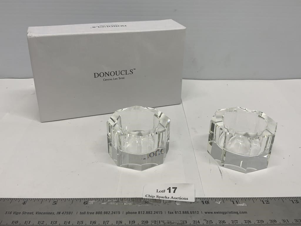 Donoucls Crystal Life Style Candle Votive Holder