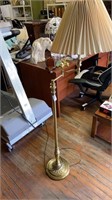 Brass floor lamp