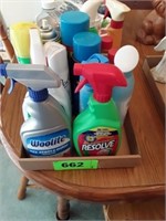 FLAT OF MISC. CLEANING SUPPLIES