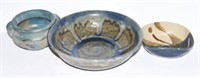 Contemporary Pottery double handled bowl,