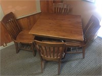 TABLE AND 4 CHAIRS 3FT