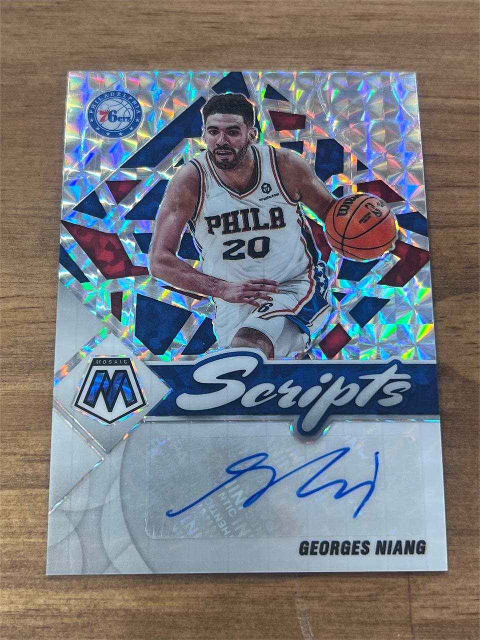 2021 Georges Niang signed Panini Mosaic #SC-GNN