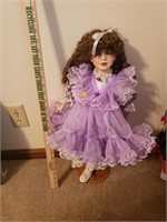 Purple Dress Doll