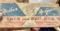 MOTHER McGUIRES TACK AND NAIL BOX