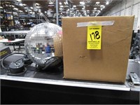 (1) 12" Mirror Ball in Box w/ (2) Spinners