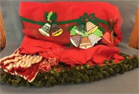 Vintage Christmas Table Cloth and Apron