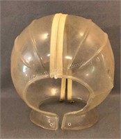 Vintage Plastic Helmet with Zipper