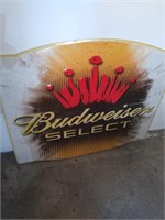 Budweiser Select metal sign