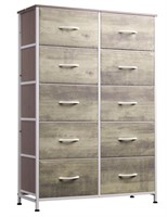 WLIVE Tall Dresser for Bedroom with 10 Drawers