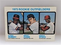 1973 Topps Rookie Outfielders #614 (Evans/Spikes)