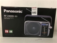 PANASONIC FM-AM 2 BAND RECEIVER RADIO