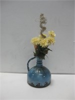 24" Tall Decorative Tin W/ Flowerts