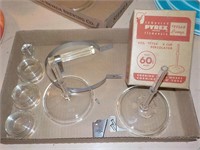Vintage Pyrex percolator items