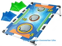 One Size Cornhole Game, Portable 3 Holes Beanbag S