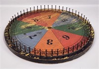 Carnival game wheel, 16" dia., 1.25" pins,
