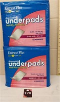 2 packages Entrust Plus Disposable Underpads- new