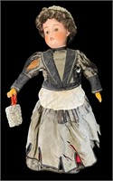 Antique H & Co Viola Porcelain Doll