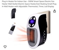 Plug in Heater for Indoor Use - 500W