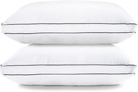 LANE LINEN Gusseted Pillows, 20x26in, 2-Pack