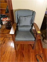 Antique Wooden Chair W/ Cushions