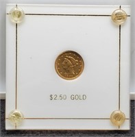 1853 $2 1/2 Gold Liberty w/ Capitol Holder