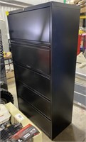 Metal 5 Drawer Filing Cabinet, 36x18x68in