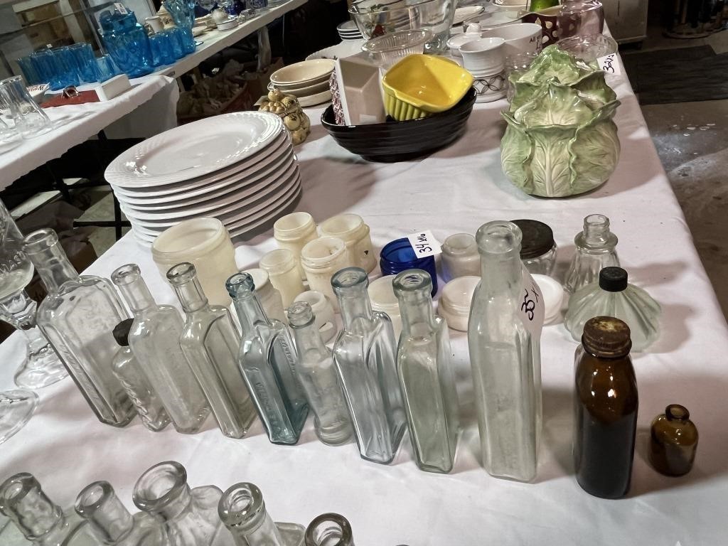 11 Antique Medicine & Small Bottles