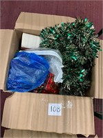 Box Lot of Christmas Decor