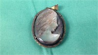 Vintage cameo pendant