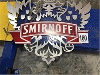 SMIRNOFF SIGN WITH CHAIN