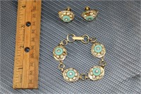 Vintage ladies Bracelet and Earrings