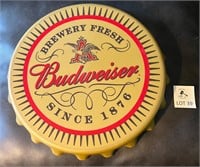 Budweiser Bottle Cap Sign