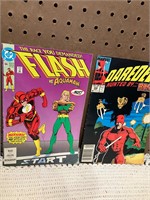 Comic book- Dc $1.25 flash and Marvel Daredevil.75