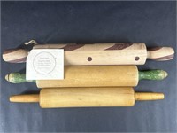 One Gourmet Expressions & Two Wooden Rolling Pin