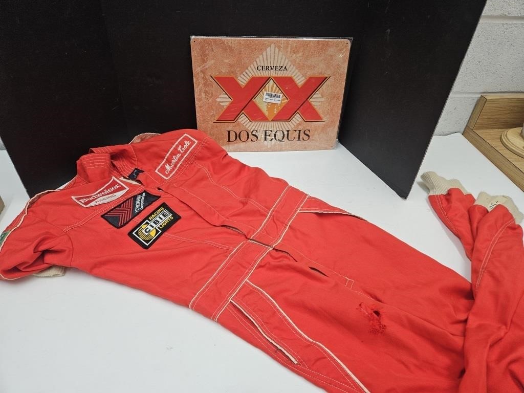 Nomex S Racing Suit, Metal DOS EQUIS Sign