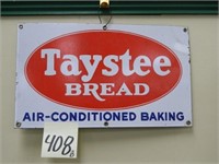 Porcelain Taystee Bread Sign (16x10)