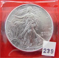 1993 Silver Eagle, BU .999