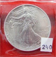 1993 Silver Eagle, BU .999