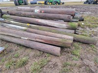 Telephone poles; cut to various lengths