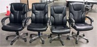 4 Rolling Office Chairs,  Seats As Is