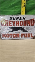 Greyhound gas sign