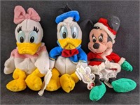 Disney Minnie Donald Daisy Mini Bean Bag Dolls