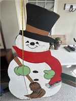 Snowman Yard Ornament