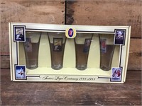 Fosters Glasses (4) in Pack dated 1988