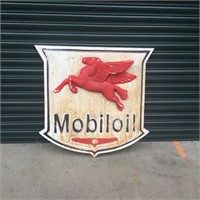 MobilOil Fibreglass Mancave Sign